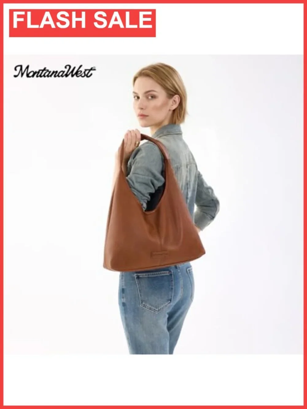 Soft PU Leather Slouchy Hobo Shoulder Bag Tote with Pouch